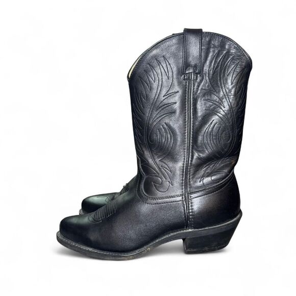 Durango Men’s 11” Black Western Cowboy Boots Size 9EE – DB560 Concho Strap - Picture 1 of 7